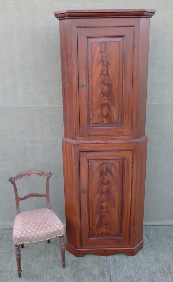 Victorian period Scottish Scumble glazed Corner cabinet.