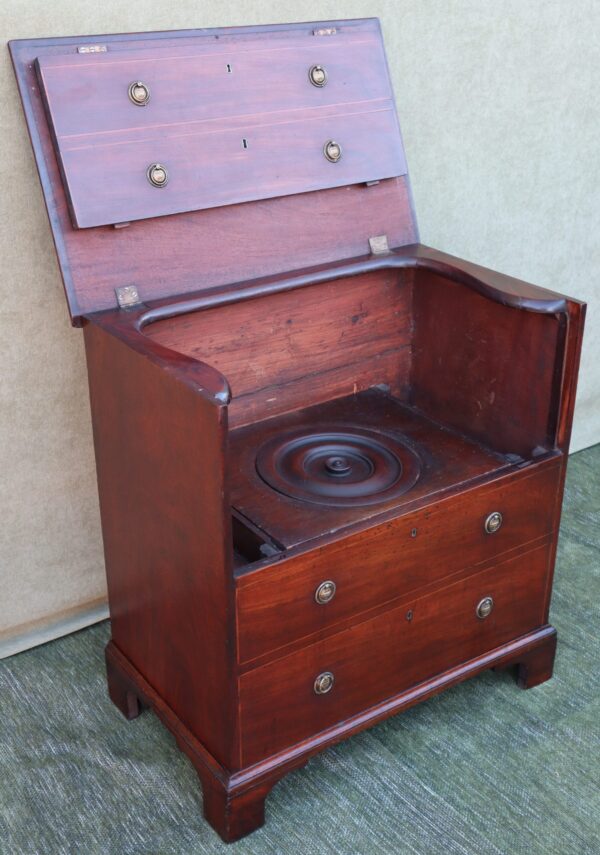 George III C1800 mahogany commode chest.