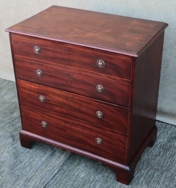George III C1800 mahogany commode chest.