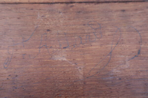 French Louis Phillipe C1830 flame mahogany console table.