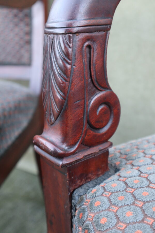 French Louis Phillipe C1830 mahogany side chairs.