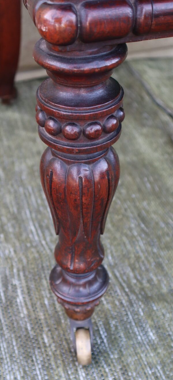 Fine French mid 19thC rosewood armchair of exceptional quality.